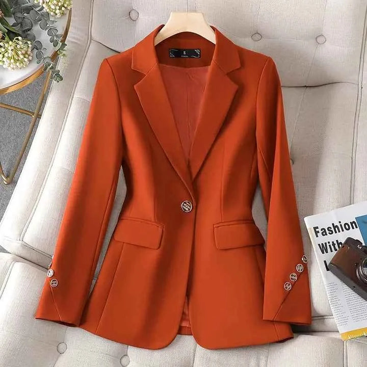 Women's Visionary Blazer for a Chic Look Burnt Orange