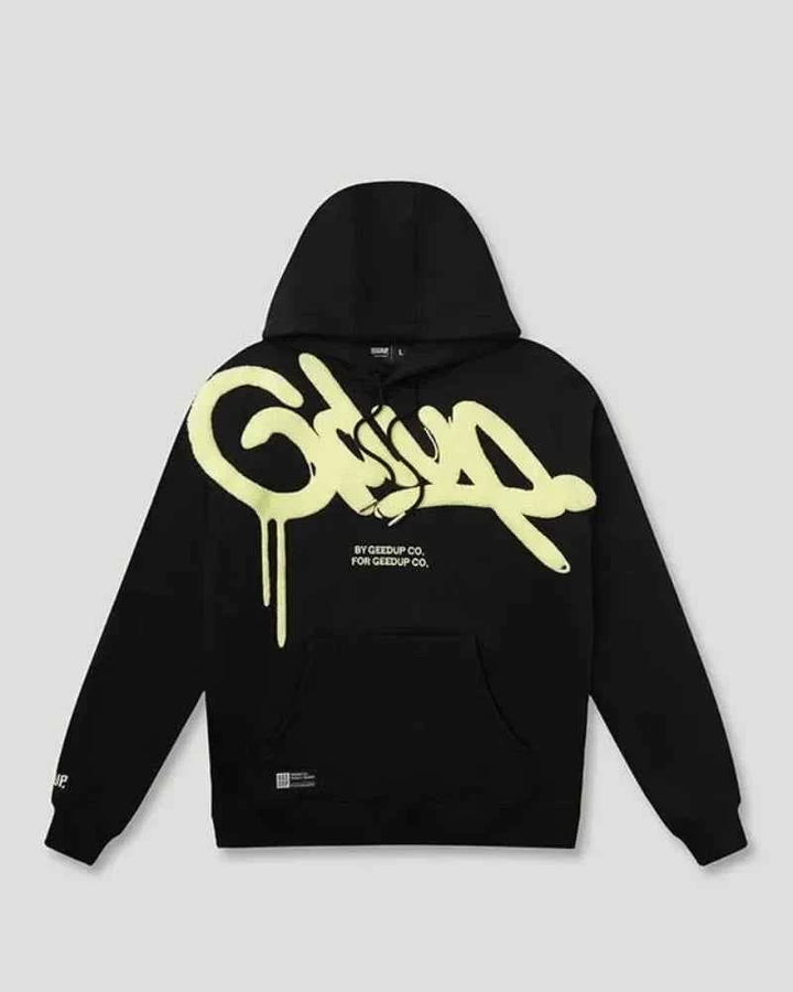 Men's & Women's | Casual Striped Letter Oversized Hoodie for Street Fashion