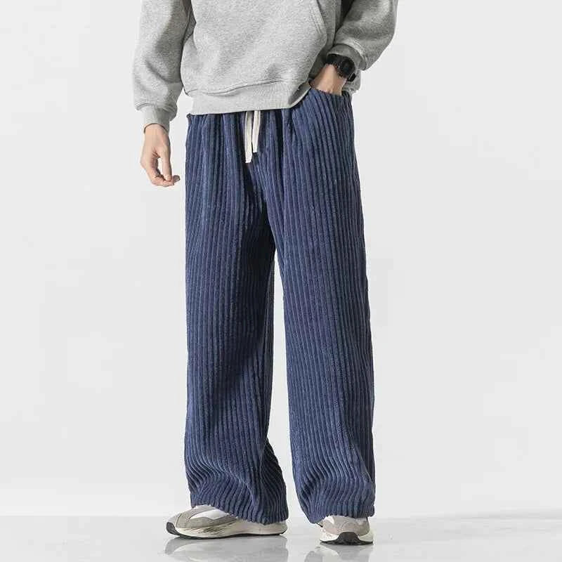 Men's Corduroy Pants - Stylish and Comfortable Trousers Navy