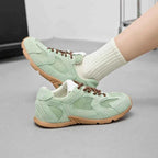 Women’s Genuine Leather Retro German Trainers Shoes