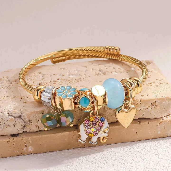 Elegant Aurora Charm Bracelet for Stylish Accessorizing Ocean Blue