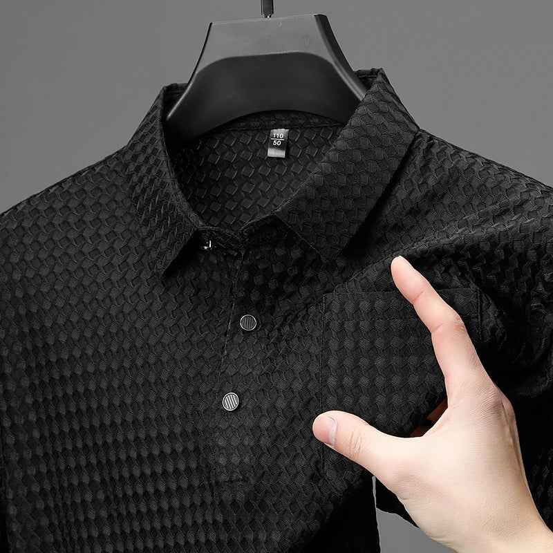 Men's Vertex Polo Shirt - Stylish & Comfortable Black