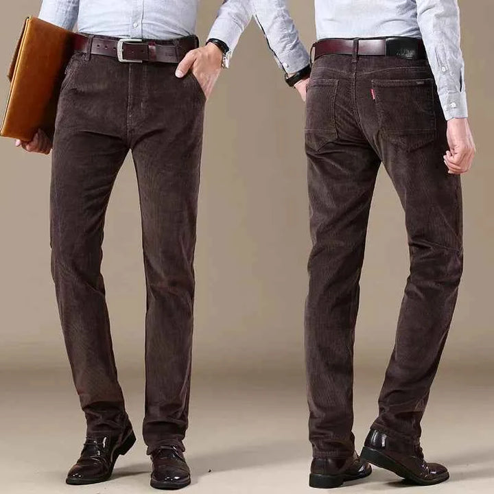 Men's Corduroy Trousers Espresso Brown