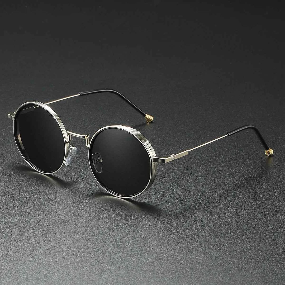 Stylish Metal Sunglasses for Ultimate Sun Protection Silver