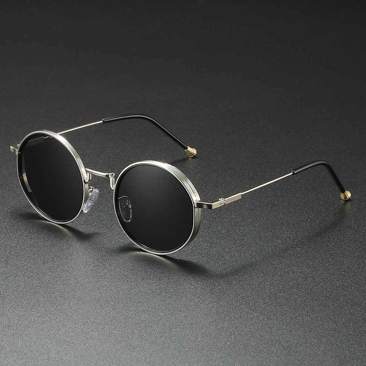 Stylish Metal Sunglasses for Ultimate Sun Protection Silver