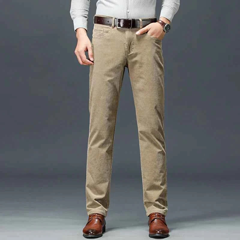 Men's Stretch Trousers - Comfortable and Flexible Fit Khaki