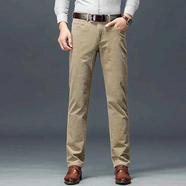 Men's Stretch Trousers - Comfortable and Flexible Fit Khaki