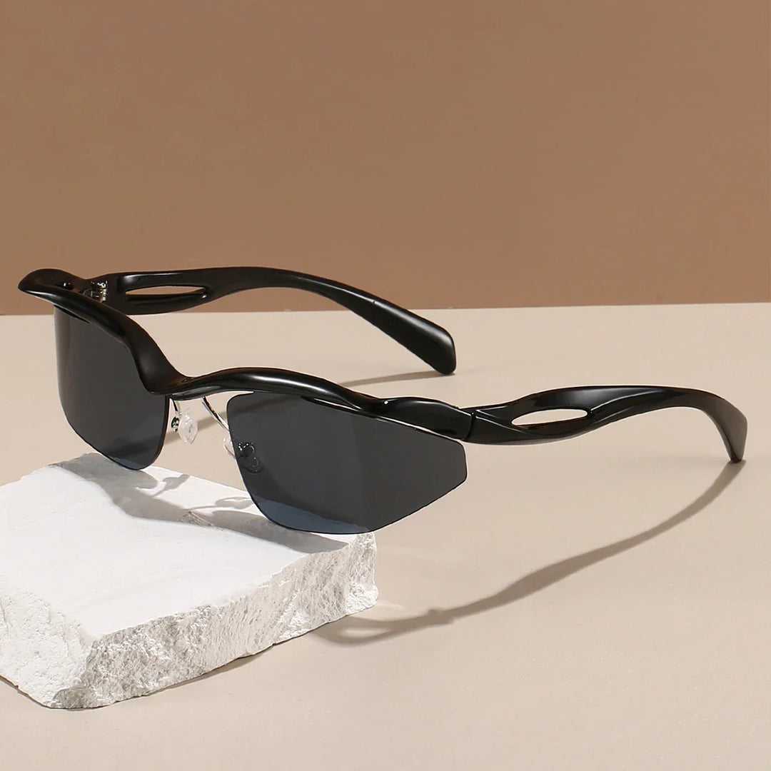 Stylish Curved Sunglasses for Ultimate Sun Protection