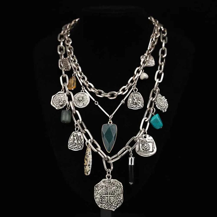 Layered Charm Necklace for Stylish Elegance