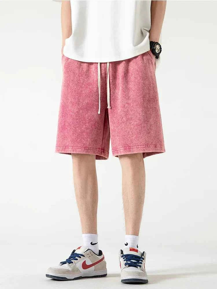 Men's Relaxed Fit Shorts – Breathable Fabric & Drawstring Waistband Sakura