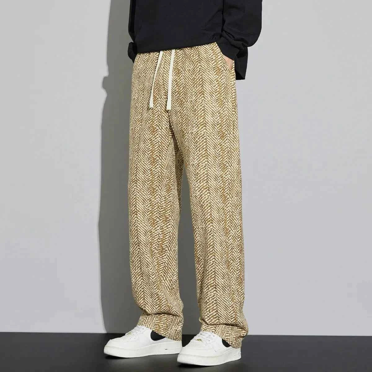 Men's Relaxed Linen Pants Khaki