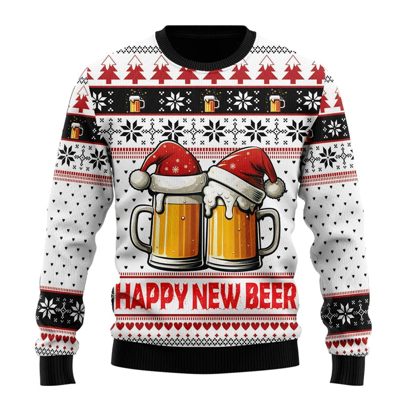 Julesweater til kvinder og mænd - afslappet hiphop-pullover