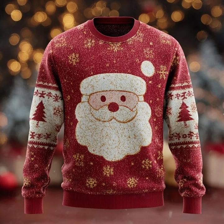 Cozy Knitted Ugly Christmas Sweater for Men - Crew Neck MYWYS0003G