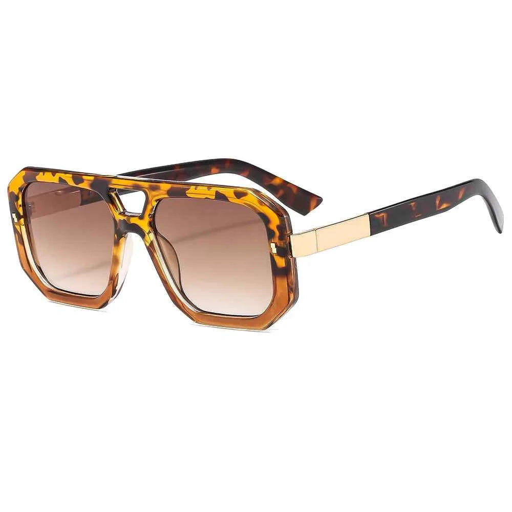 Retro Sunglasses for a Stylish Look Leopard Amber