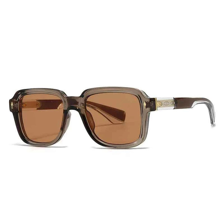 Stylish Square Sunglasses for All Amber Gradient