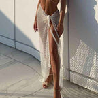 Women's Trendy Summer Cover-Up Skirt White