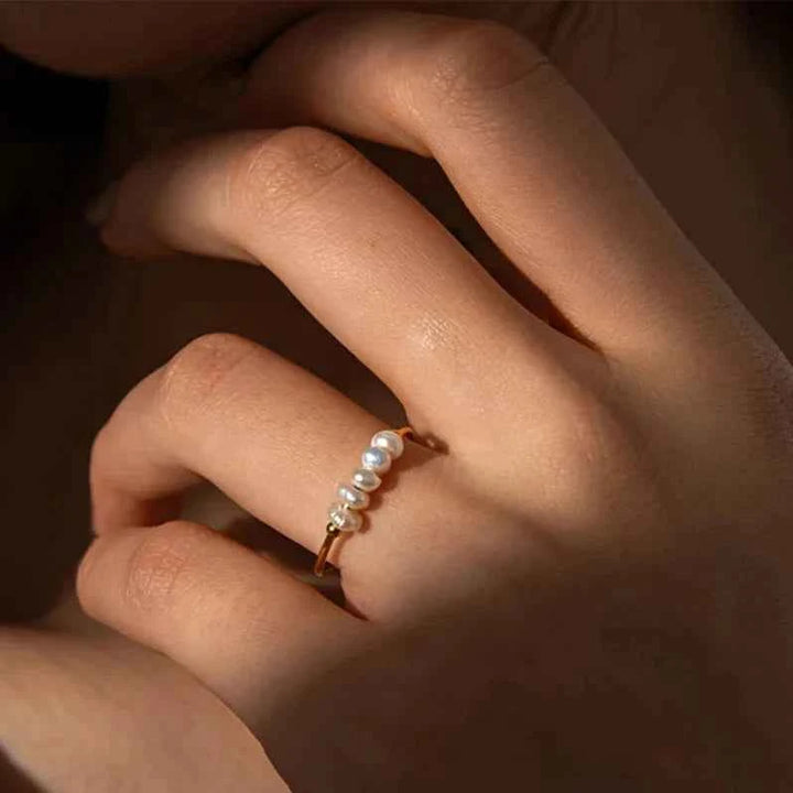 Baroque Pearl Embellished Ring