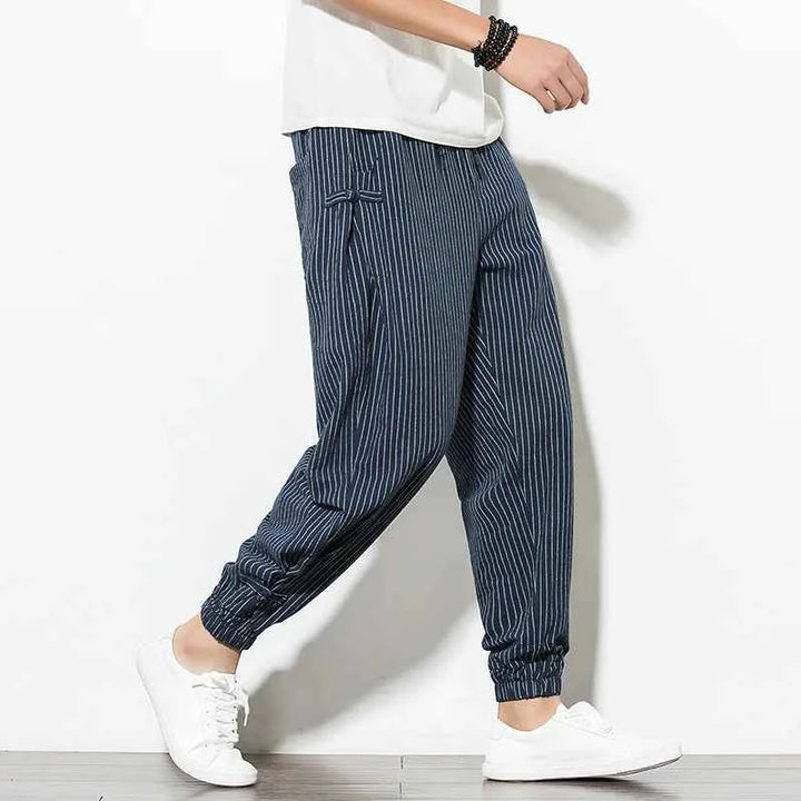 Men's Striped Pants - Stylish and Comfortable