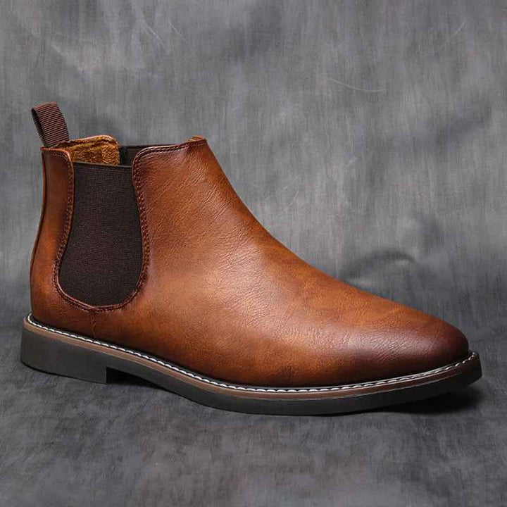 Men's Classic Chelsea Winter Ankle Boots Brown