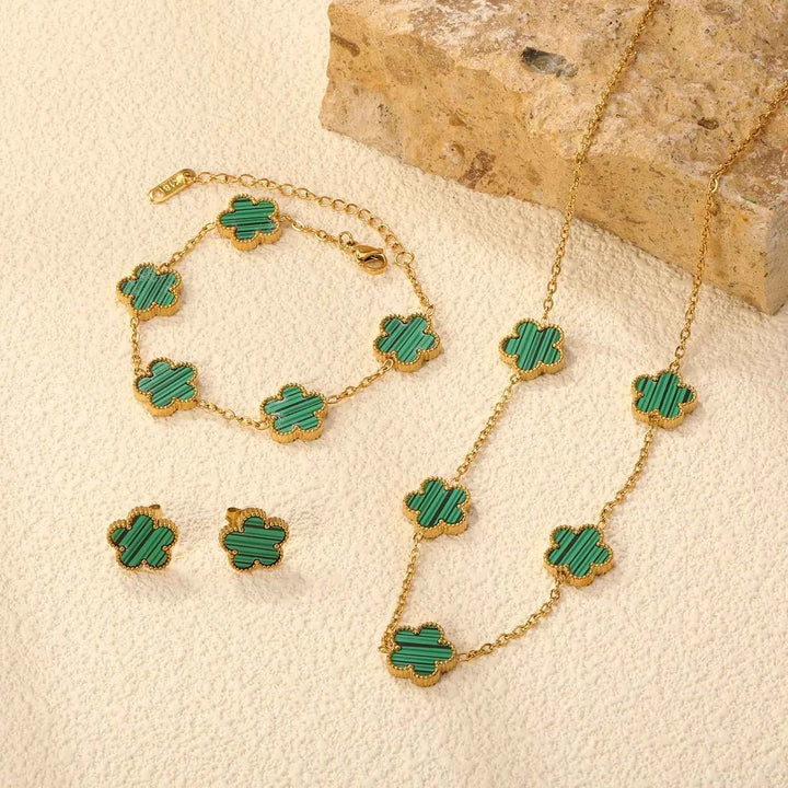 Elegant Floral Petal Set for Home Decor Emerald