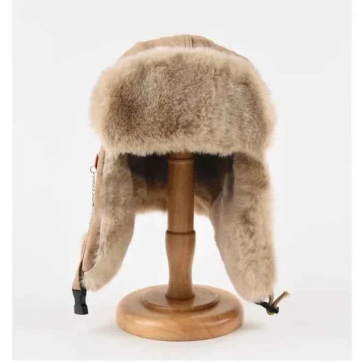 Standard Fit Trapper Hat with Ear Flaps and Fur Lining