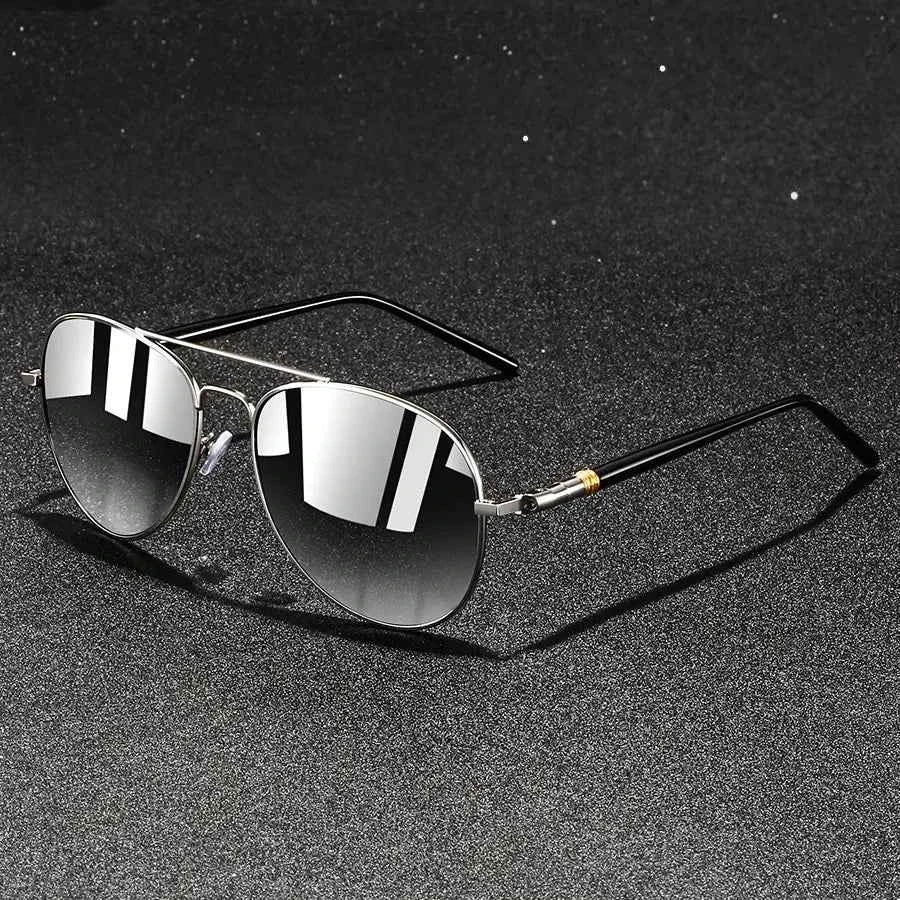 Classic Aviator Sunglasses for Stylish Protection Silver