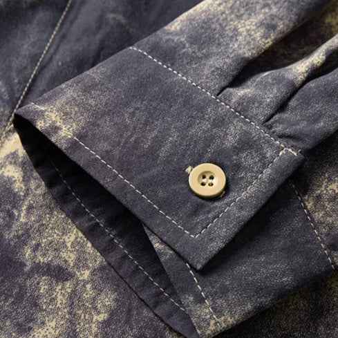 Men's Tie-Dye Button-Up Shirt