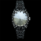 Molten Lava Style Watch Silver