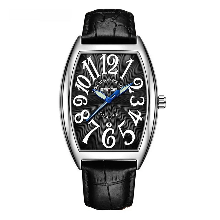 Elegant Art Deco Style Watch Black