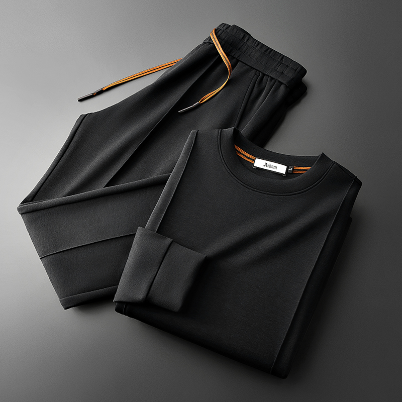 Cotton-Silk Blend Set Black