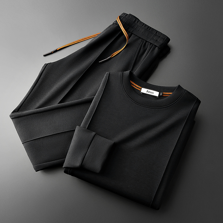 Cotton-Silk Blend Set Black
