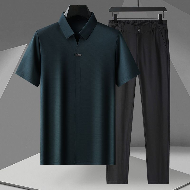 Premium Rayon Polo Set Green