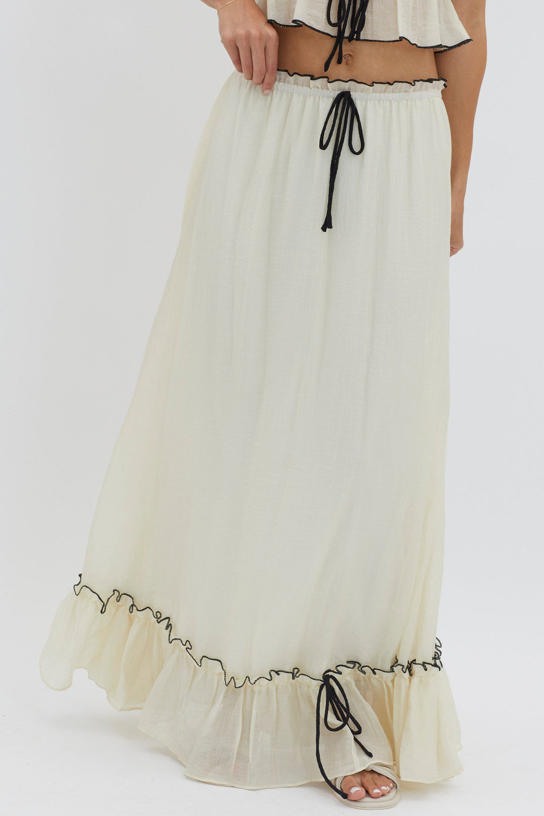 Cianna | Women's Two-Piece Summer Outfit – Top and Long Skirt
