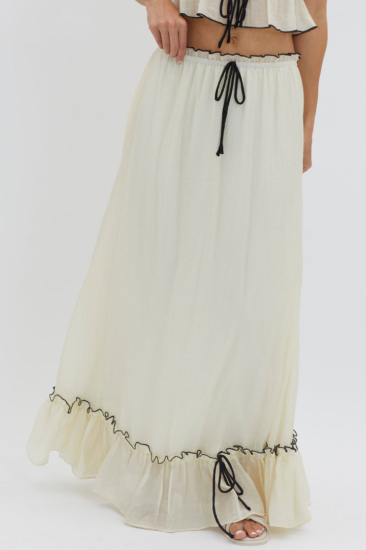 Cianna | Women's Two-Piece Summer Outfit – Top and Long Skirt