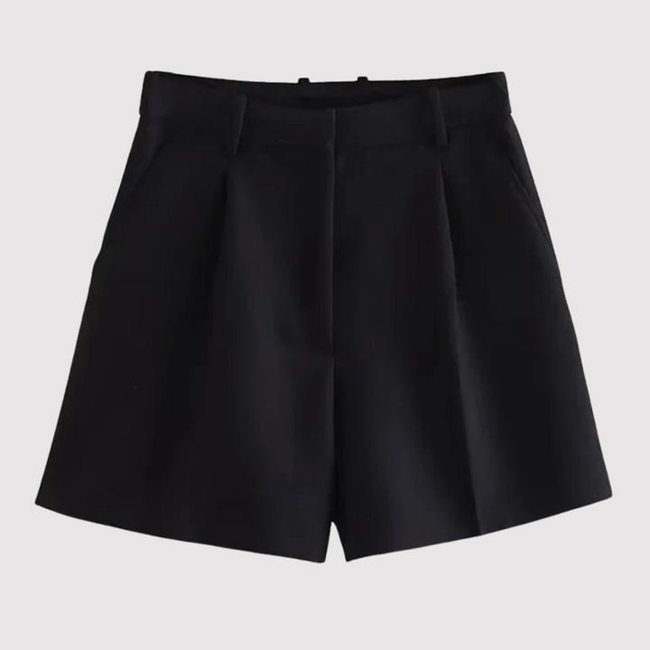 Shaj-ann | Stylish Women's High Waist Shorts Black