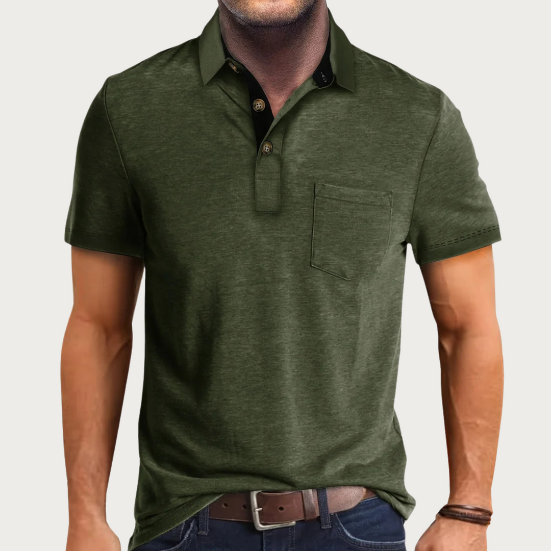 Classic Men's Polo Shirt - Timeless Style and Comfort Green