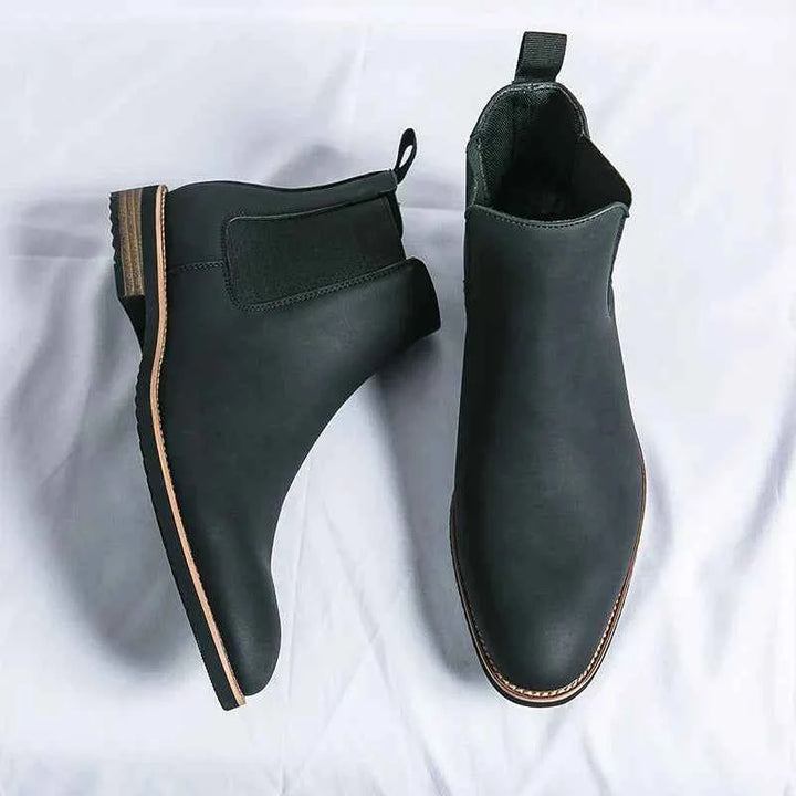 Men's Stylish Chelsea Winter Boots Midnight Black