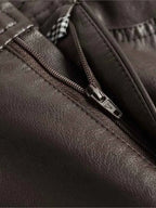 Women's Wide-Leg Leather Pants