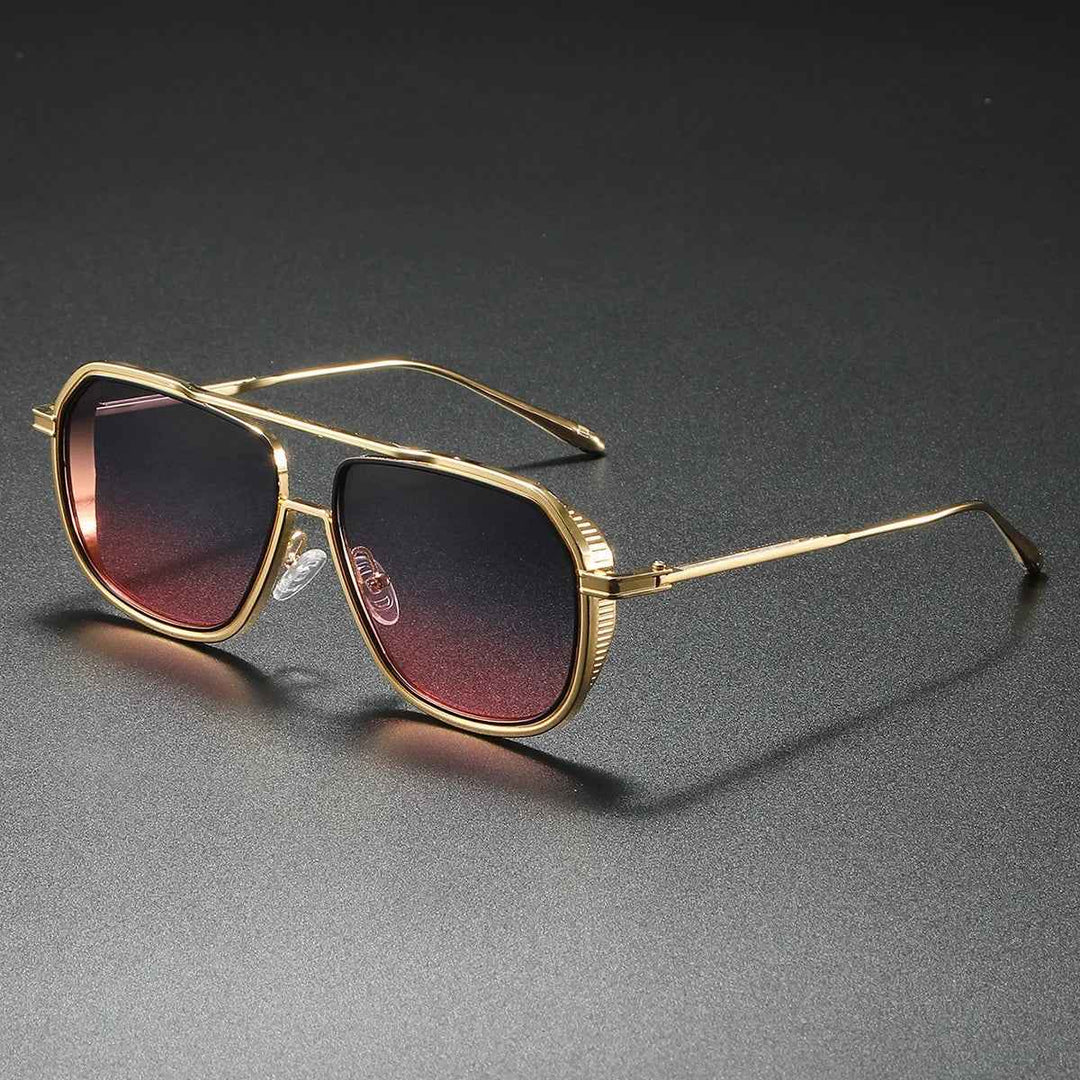 Stylish Designer-Inspired Sunglasses Gold & Pink