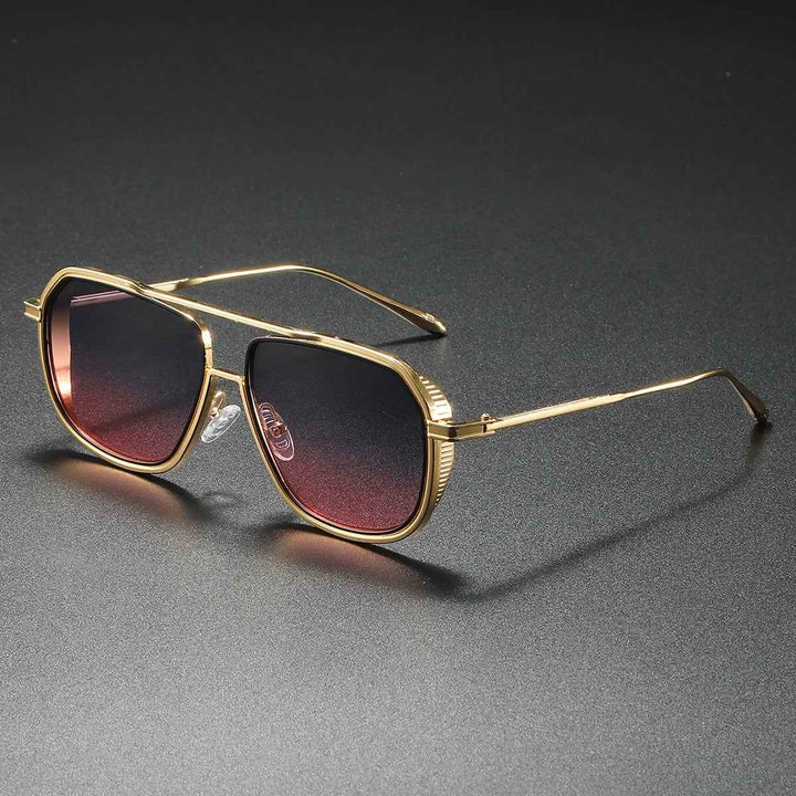 Stylish Designer-Inspired Sunglasses Gold & Pink