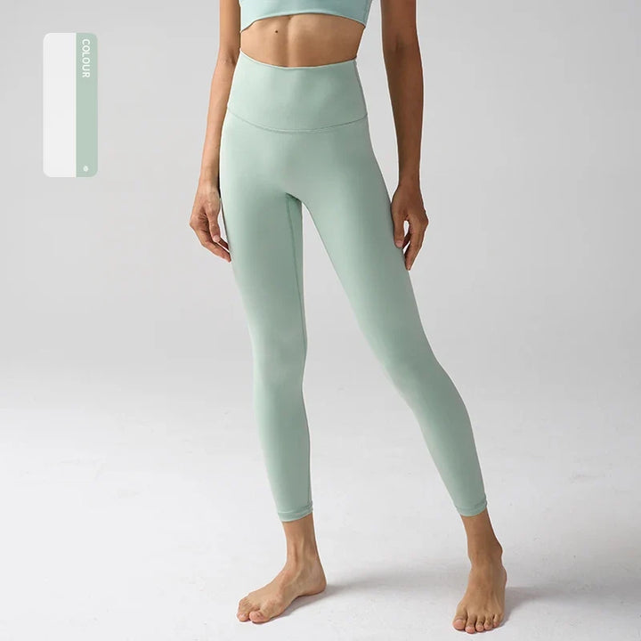 Women's High Waisted Leggings for Fitness, Yoga, and Everyday Use Green Matcha