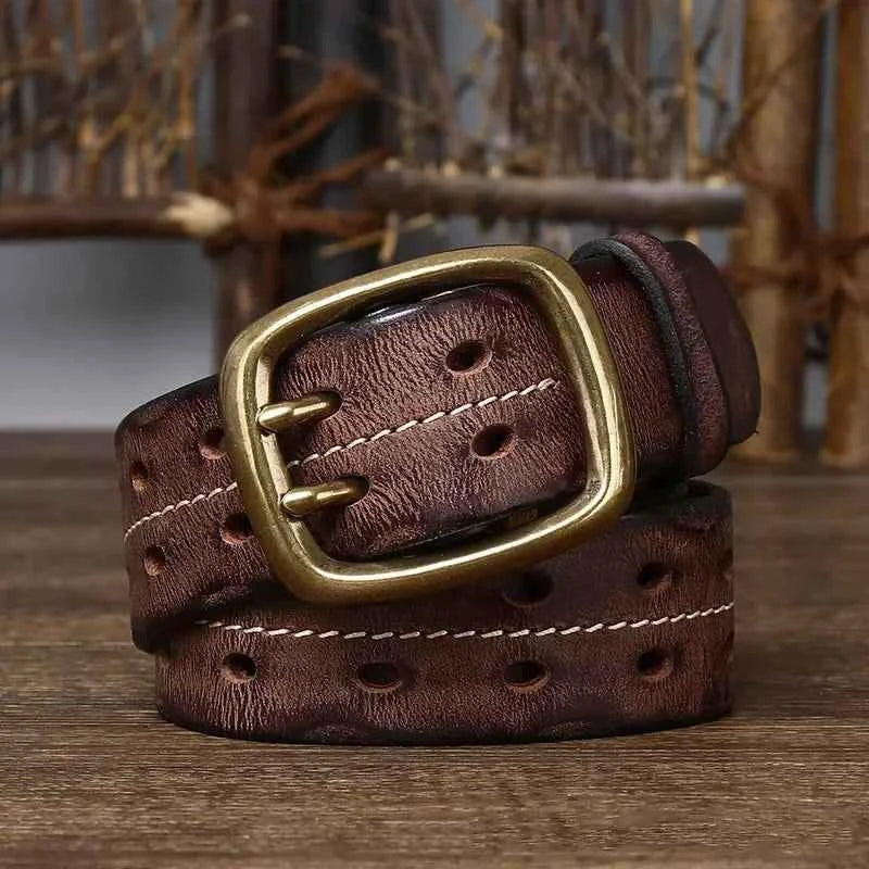 Premium Genuine Cowhide Leather Belt