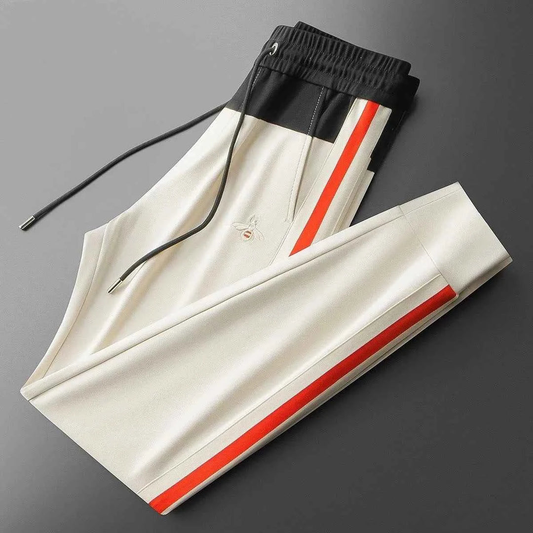 Men's Stripe Jogger Pants Champagne