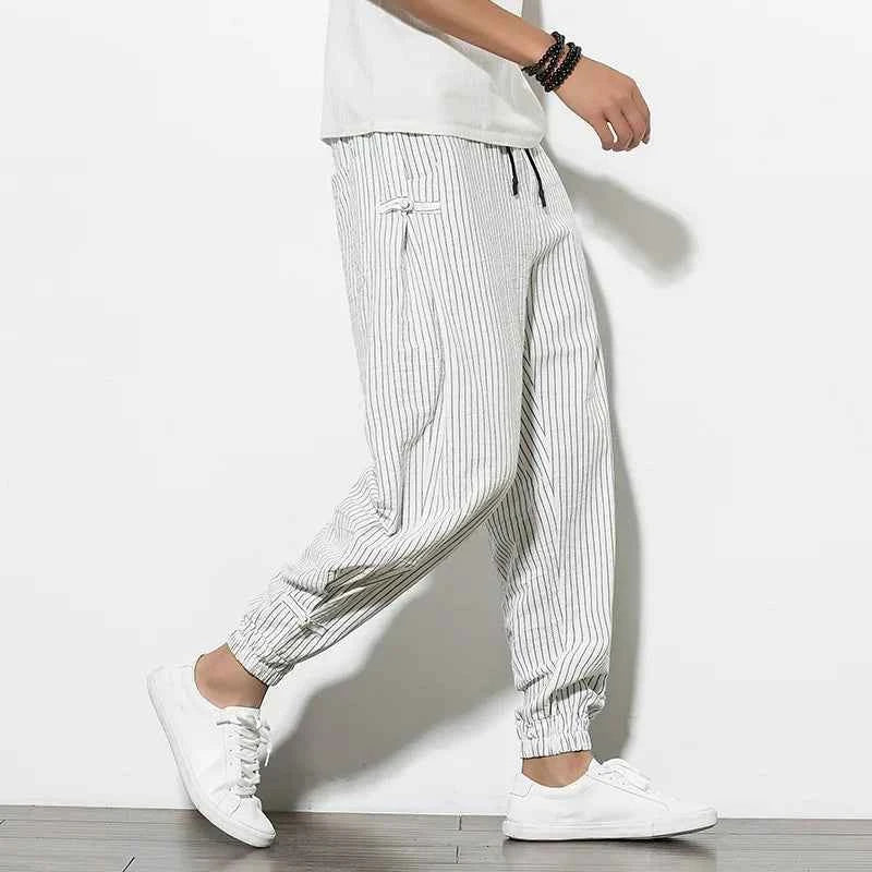 Men's Striped Pants - Stylish and Comfortable