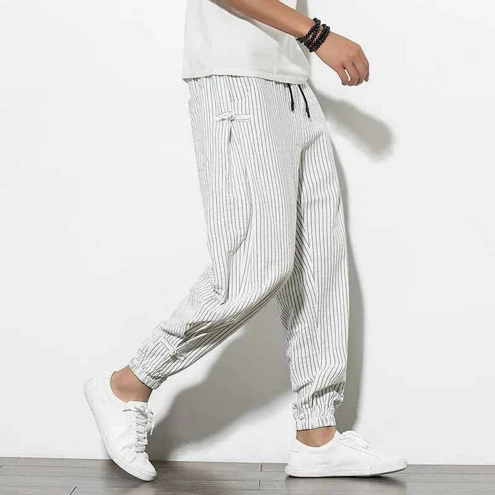 Men's Striped Pants - Stylish and Comfortable