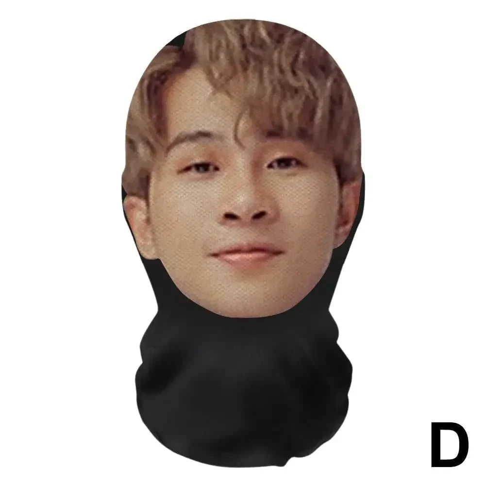 Halloween's 3D Realistic Face Masks for Cosplay and Street Style NoA28