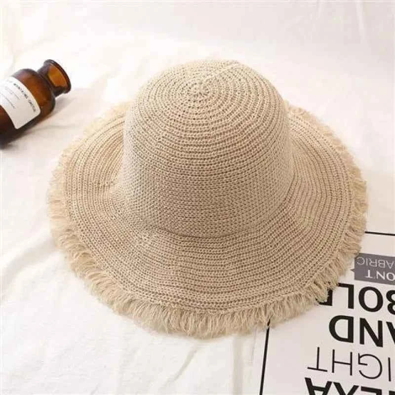 Trendy Fringe Bucket Hat for Stylish Looks Beige