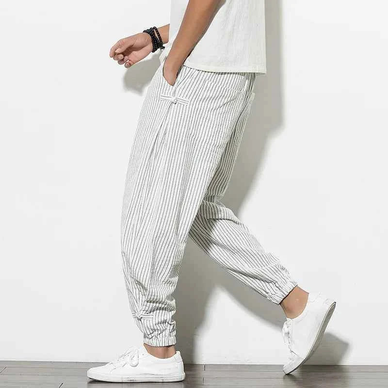 Men's Striped Pants - Stylish and Comfortable