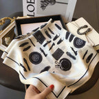 Women's Silk Patterned Scarf - Lyon Design