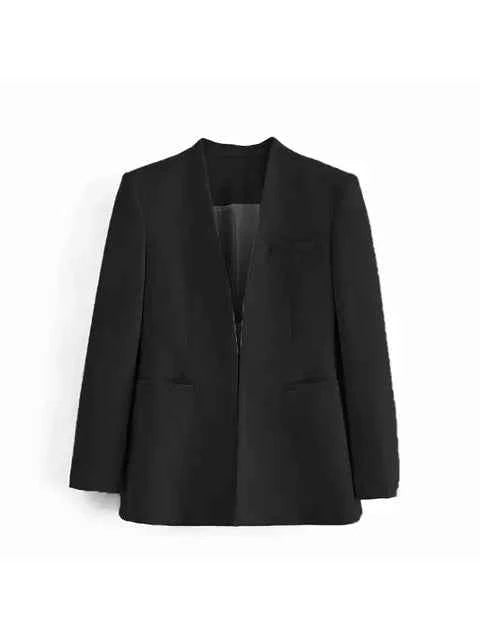 Women's Tailored Blazer and High Waist Trouser Suit Set